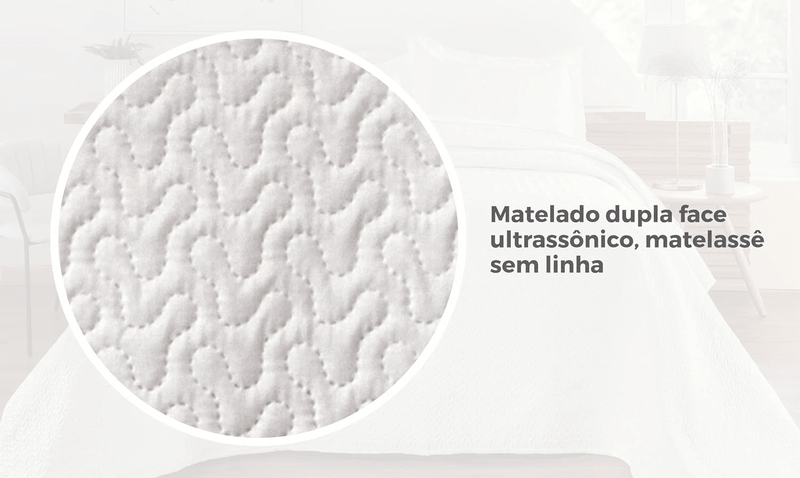 Kit de Colcha de Cama Branco