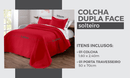 Kit de Colcha de Cama Vermelho