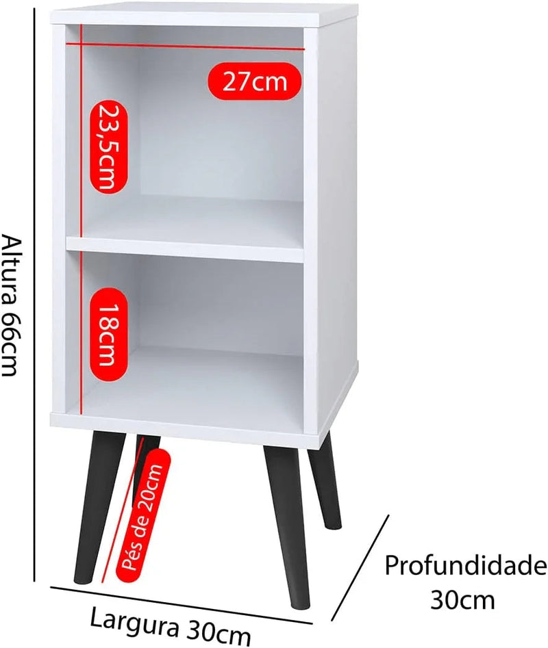 Mesa de Cabeceira Compacta