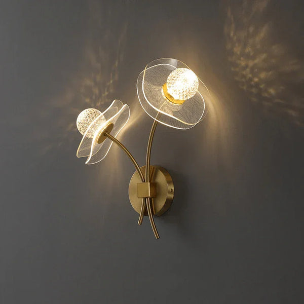 Luminária de Parede Flor de Lótus Carpetino