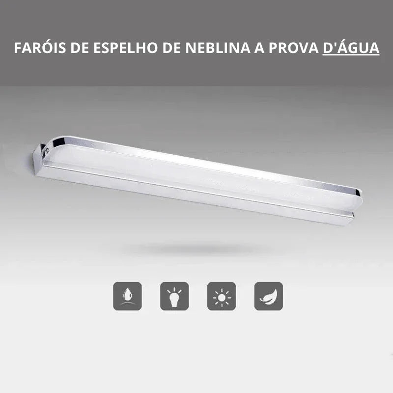 Lâmpada de Parede de Aço Inoxidável com Adesivo de Colagem Carpetino