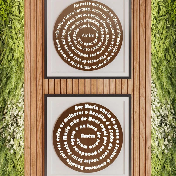 Oração Ave Maria - Com LED