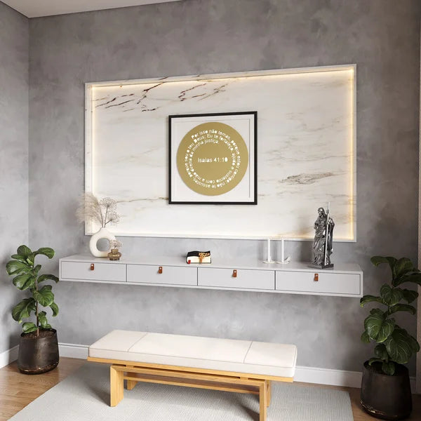 Versículo Isaías 41:10 - Não temas, porque eu sou contigo - Com LED